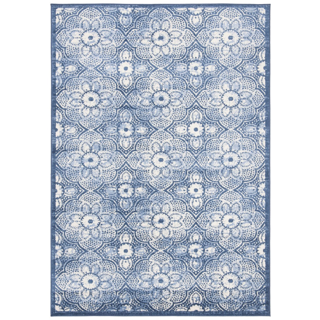 SAFAVIEH Brentwood Collection BNT862N Navy / Creme Rug Image 1