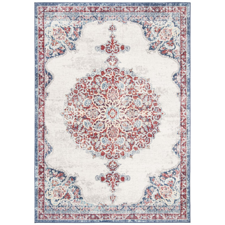 SAFAVIEH Brentwood Collection BNT867A Ivory / Red Rug Image 10