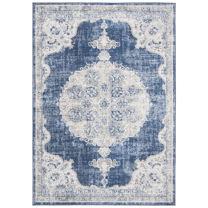 SAFAVIEH Brentwood Collection BNT867N Navy / Ivory Rug Image 5