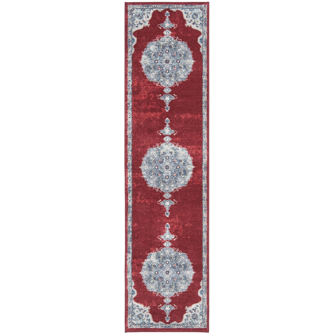 SAFAVIEH Brentwood Collection BNT867Q Red / Ivory Rug Image 1