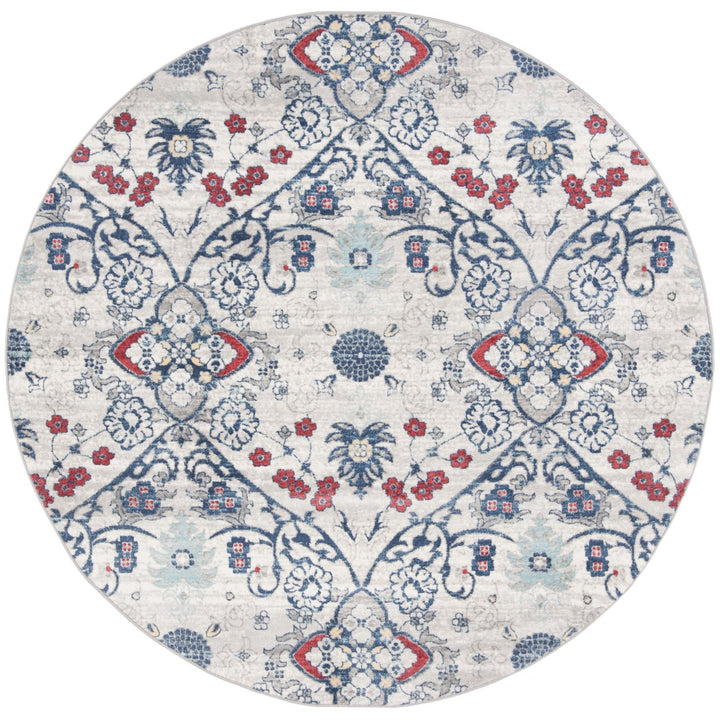 SAFAVIEH Brentwood Collection BNT894M Navy / Grey Rug Image 4