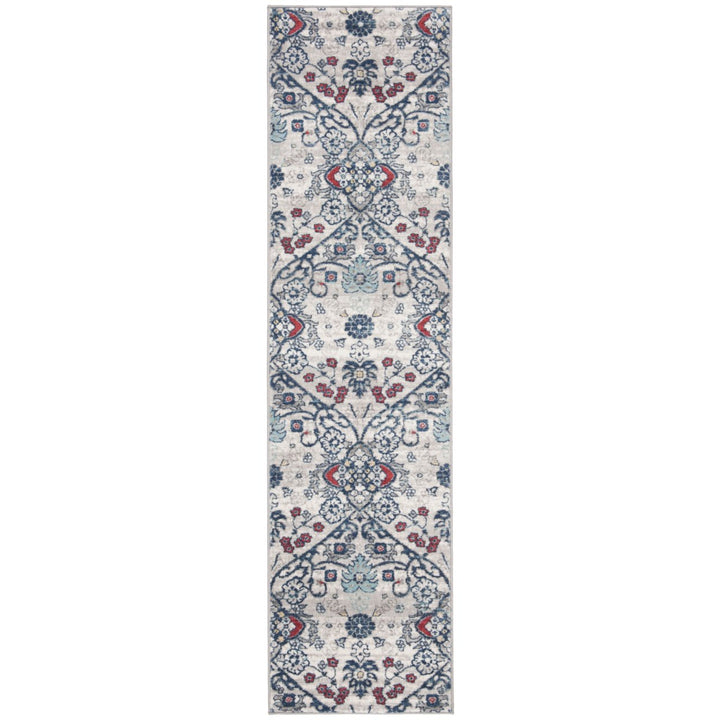 SAFAVIEH Brentwood Collection BNT894M Navy / Grey Rug Image 5