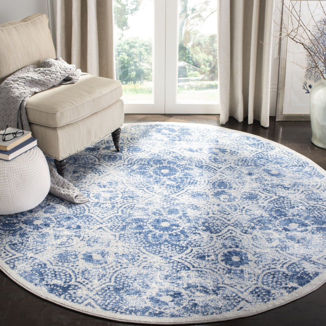 SAFAVIEH Brentwood Collection BNT862D Cream / Blue Rug Image 2