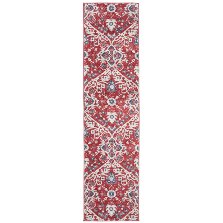 SAFAVIEH Brentwood Collection BNT894R Red / Ivory Rug Image 5