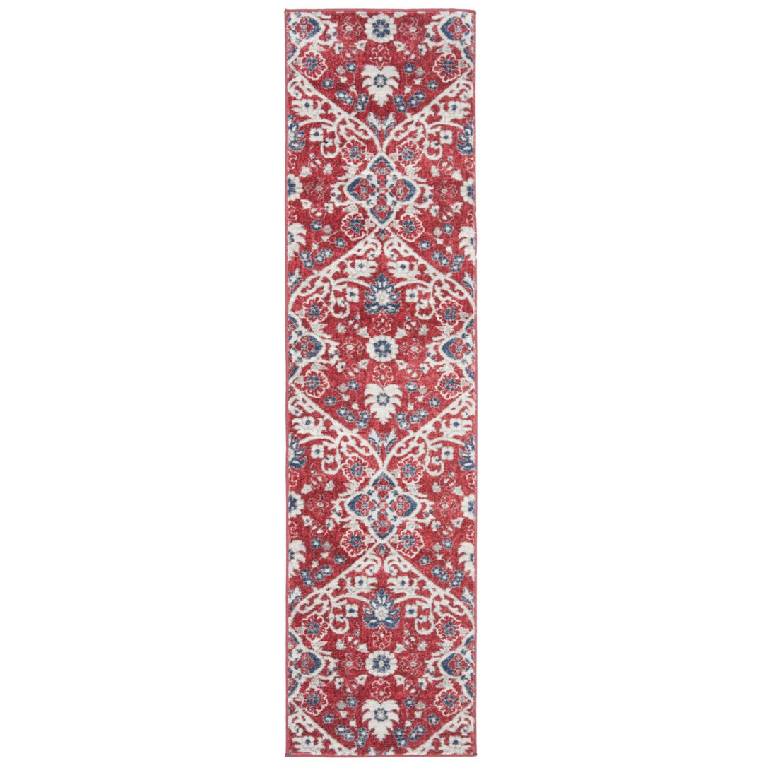 SAFAVIEH Brentwood Collection BNT894R Red / Ivory Rug Image 1