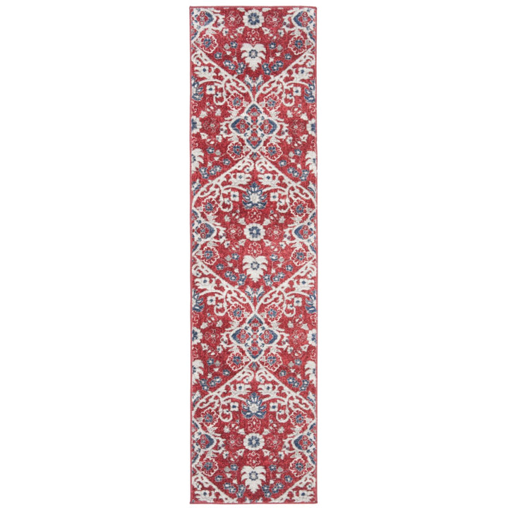 SAFAVIEH Brentwood Collection BNT894R Red / Ivory Rug Image 1