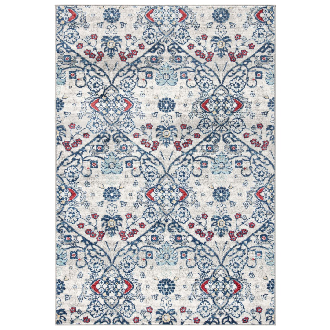 SAFAVIEH Brentwood Collection BNT894M Navy / Grey Rug Image 8