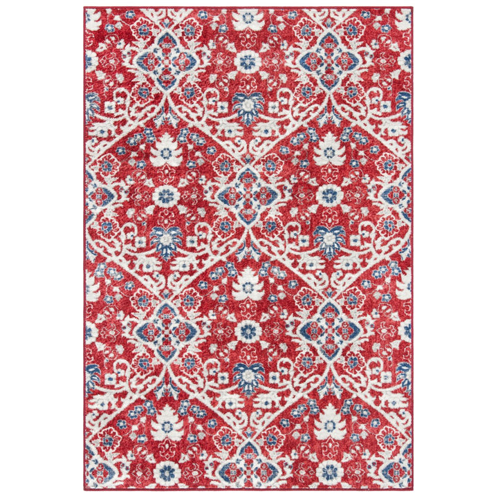 SAFAVIEH Brentwood Collection BNT894R Red / Ivory Rug Image 1