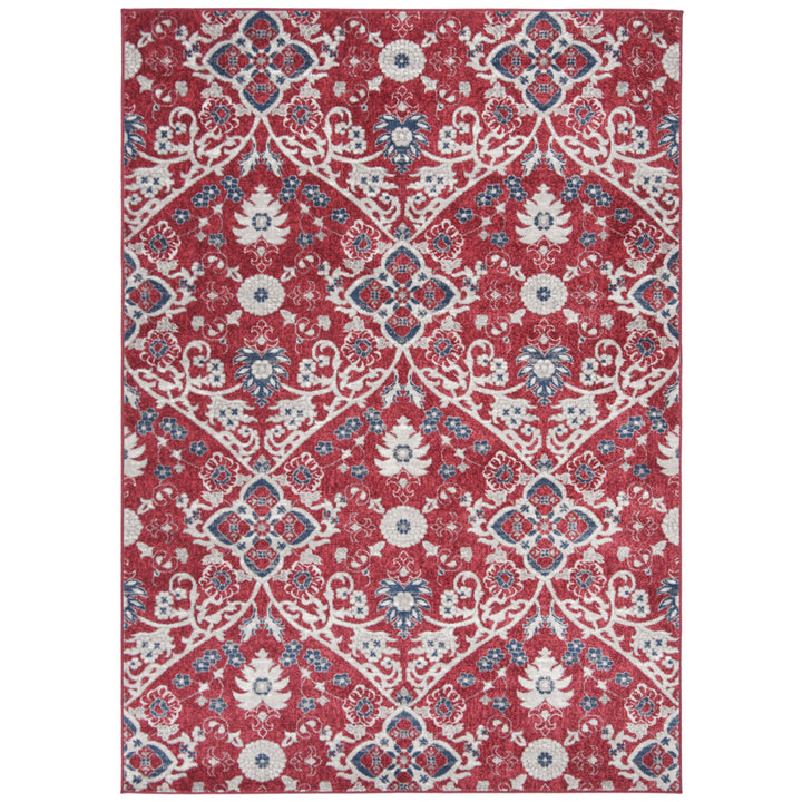 SAFAVIEH Brentwood Collection BNT894R Red / Ivory Rug Image 9