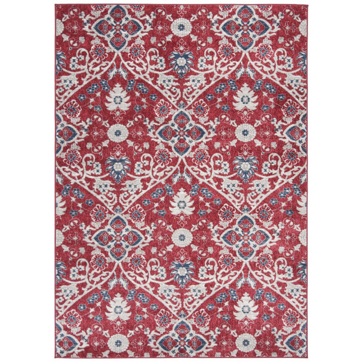 SAFAVIEH Brentwood Collection BNT894R Red / Ivory Rug Image 1