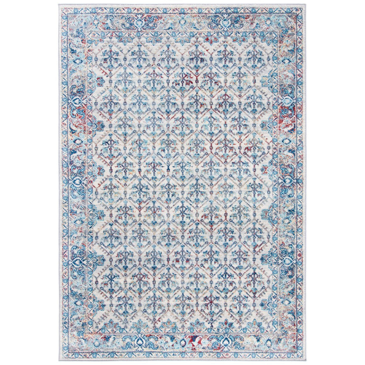 SAFAVIEH Brentwood Collection BNT869A Ivory / Blue Rug Image 1