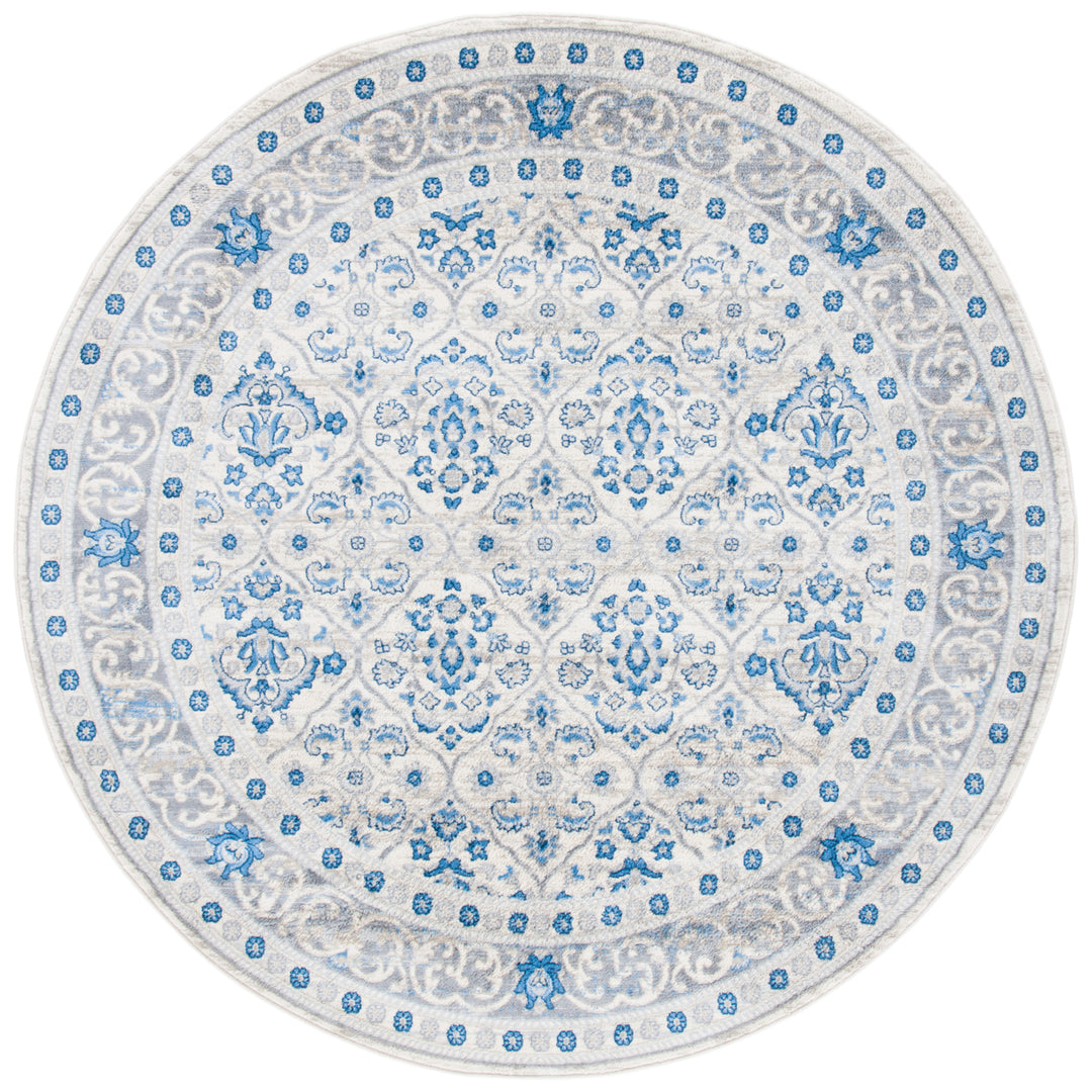 SAFAVIEH Brentwood Collection BNT870A Ivory / Blue Rug Image 4