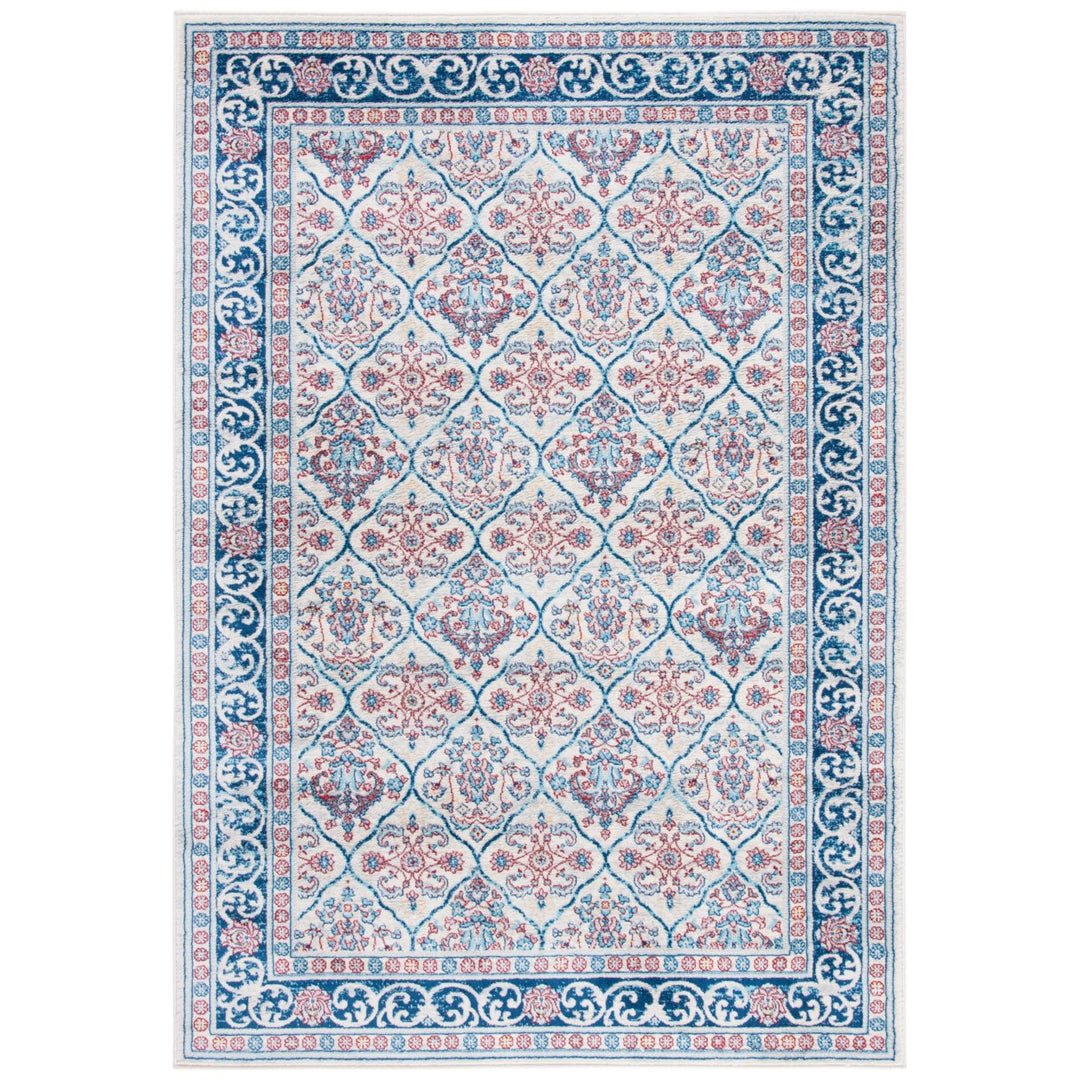 SAFAVIEH Brentwood Collection BNT870B Beige / Navy Rug Image 1