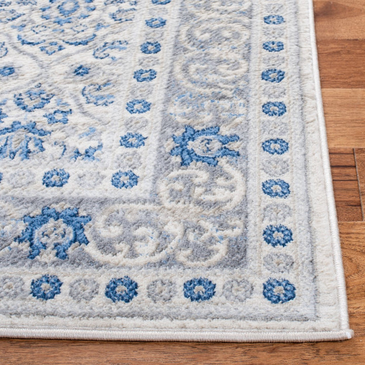 SAFAVIEH Brentwood Collection BNT870A Ivory / Blue Rug Image 6