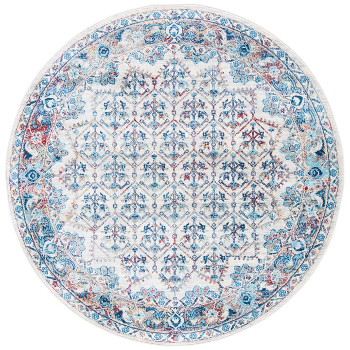 SAFAVIEH Brentwood Collection BNT869A Ivory / Blue Rug Image 1