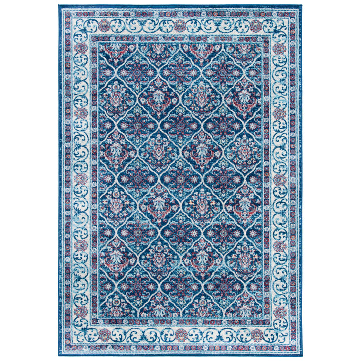 SAFAVIEH Brentwood Collection BNT870N Navy / Red Rug Image 2