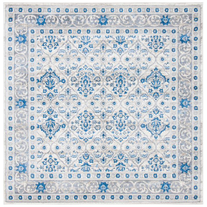 SAFAVIEH Brentwood Collection BNT870A Ivory / Blue Rug Image 9