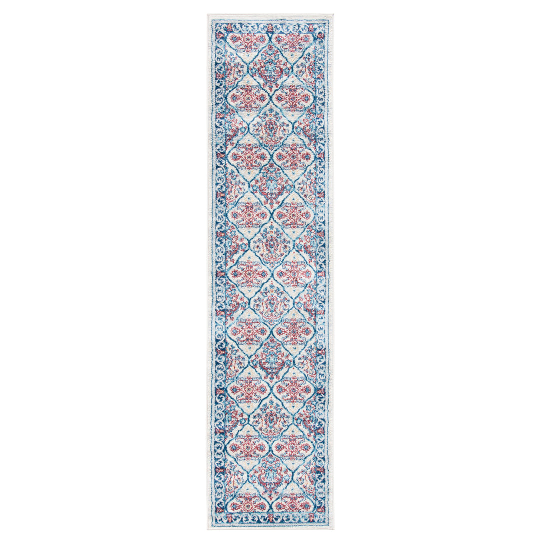 SAFAVIEH Brentwood Collection BNT870B Beige / Navy Rug Image 6