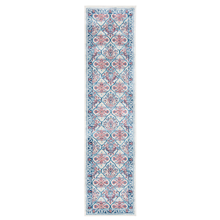 SAFAVIEH Brentwood Collection BNT870B Beige / Navy Rug Image 6