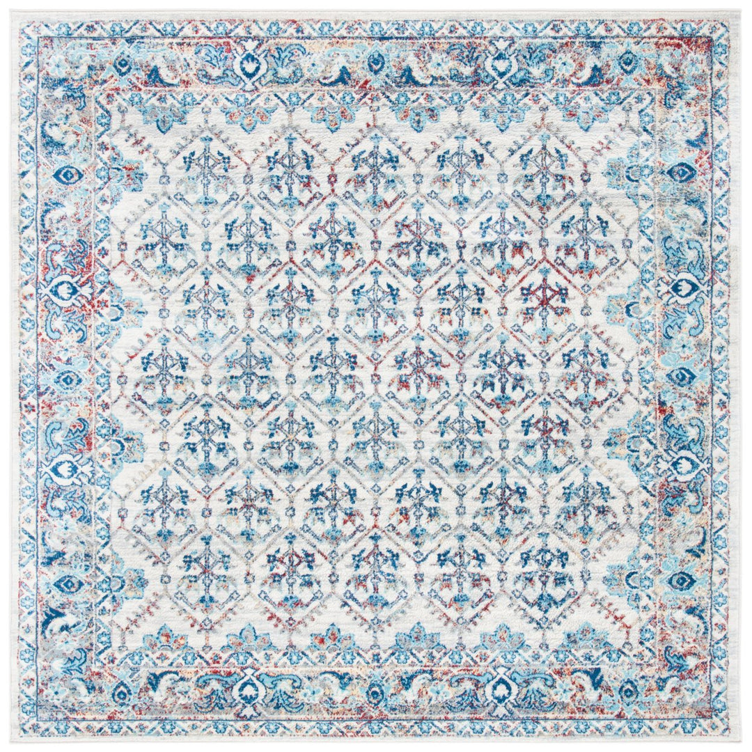 SAFAVIEH Brentwood Collection BNT869A Ivory / Blue Rug Image 1