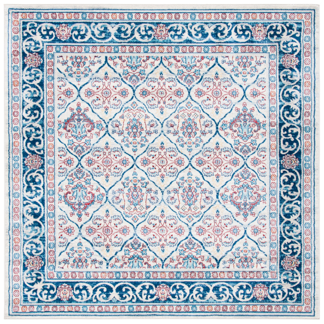 SAFAVIEH Brentwood Collection BNT870B Beige / Navy Rug Image 10