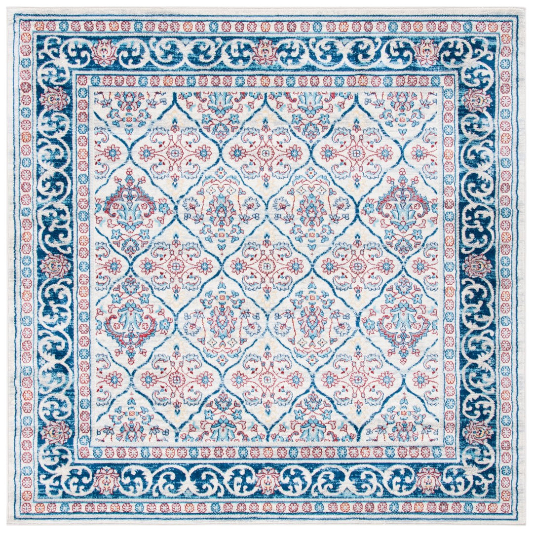 SAFAVIEH Brentwood Collection BNT870B Beige / Navy Rug Image 1