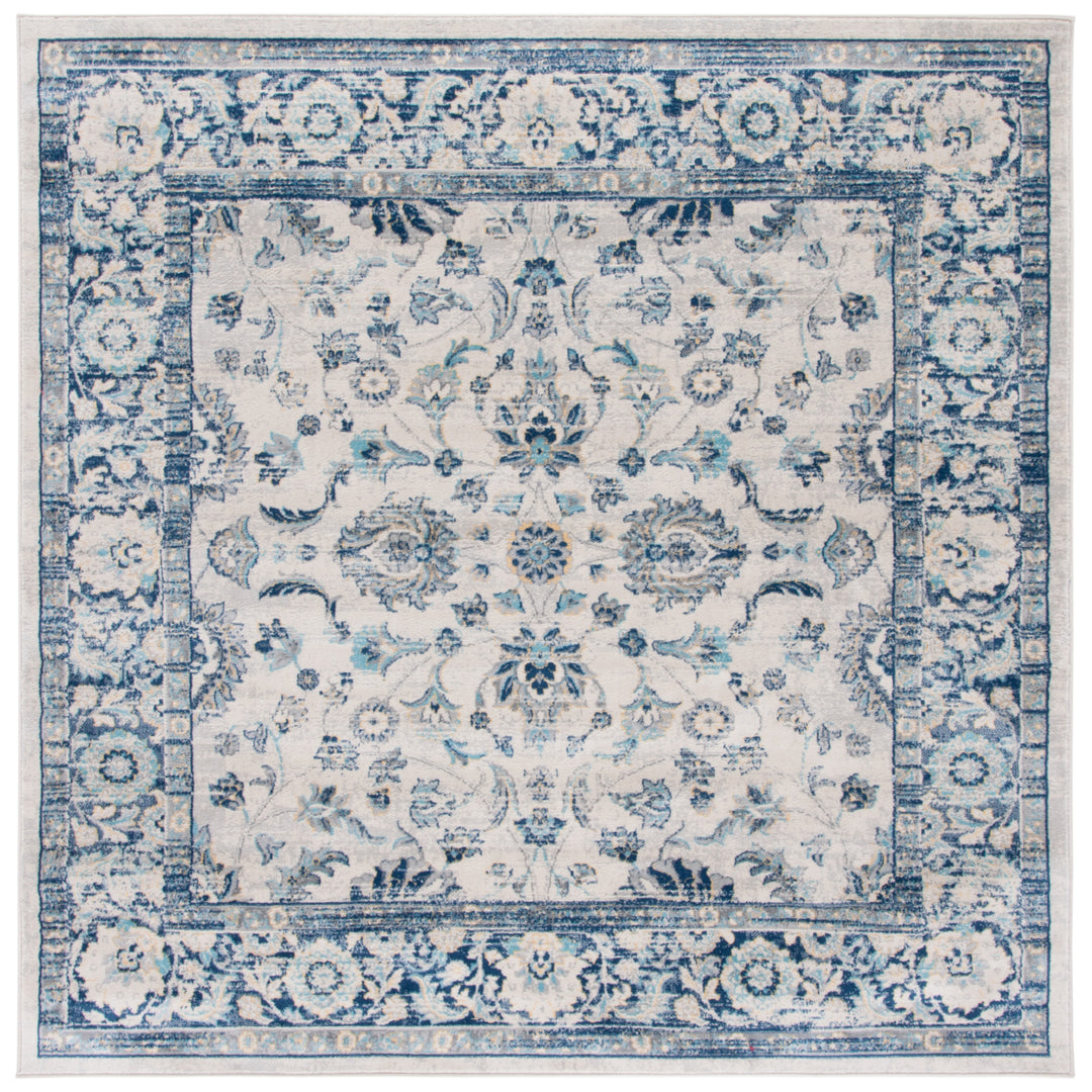 SAFAVIEH Brentwood BNT861K Aqua / Light Grey Rug Image 1