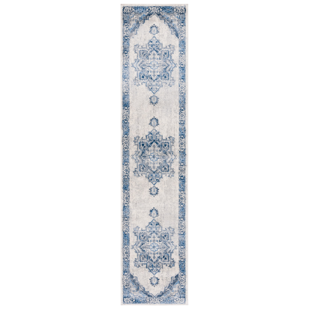 SAFAVIEH Brentwood BNT861M Blue / Light Grey Rug Image 1