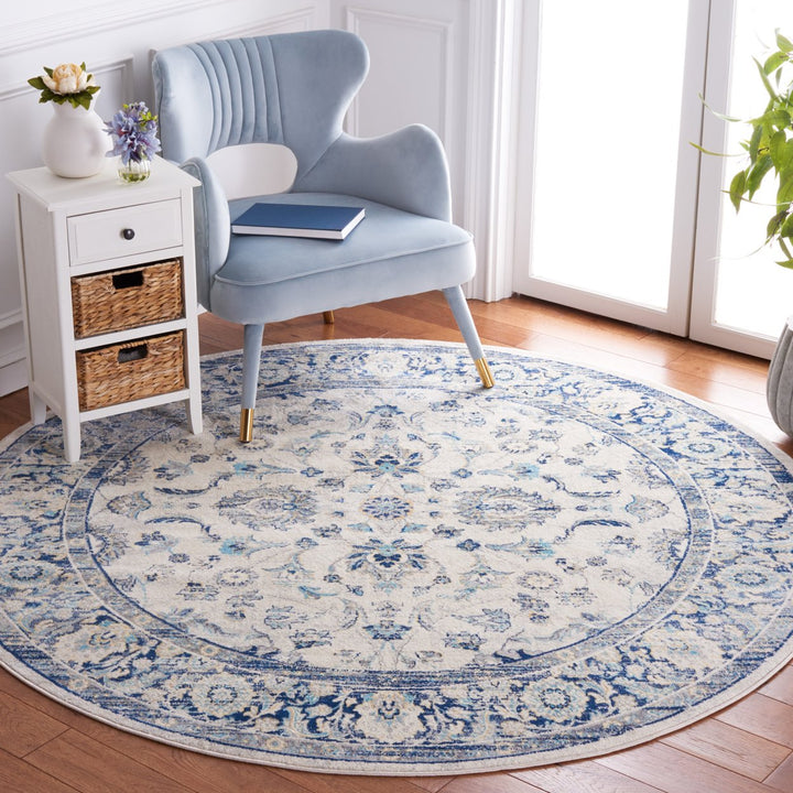 SAFAVIEH Brentwood BNT874M Blue / Light Grey Rug Image 2