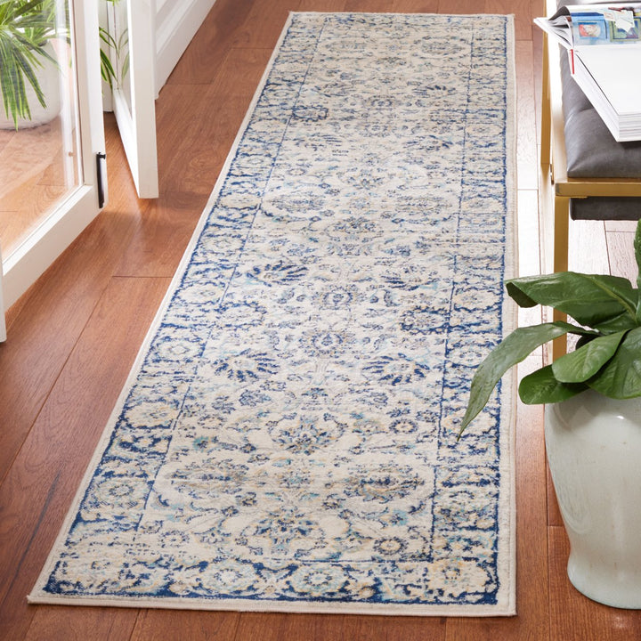 SAFAVIEH Brentwood BNT874M Blue / Light Grey Rug Image 3