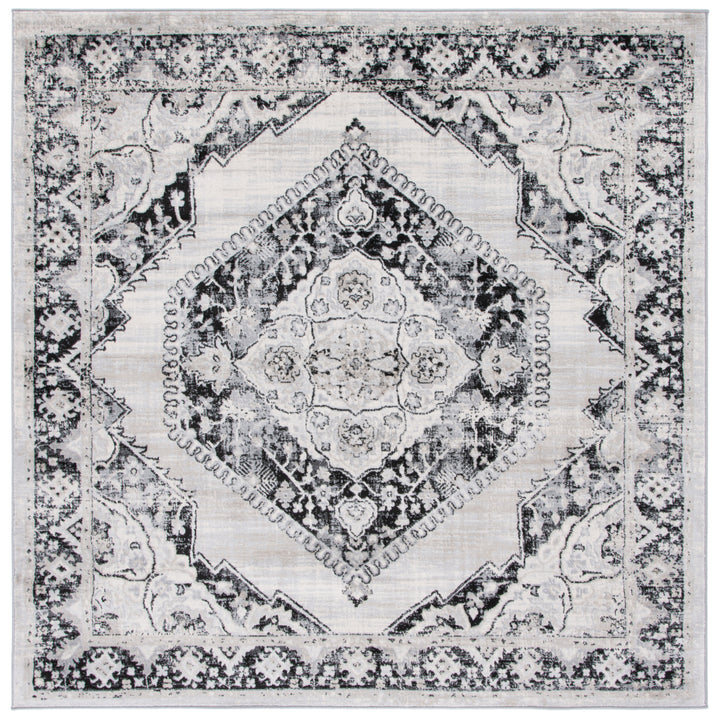 SAFAVIEH Brentwood Collection BNT871Z Black / Ivory Rug Image 4