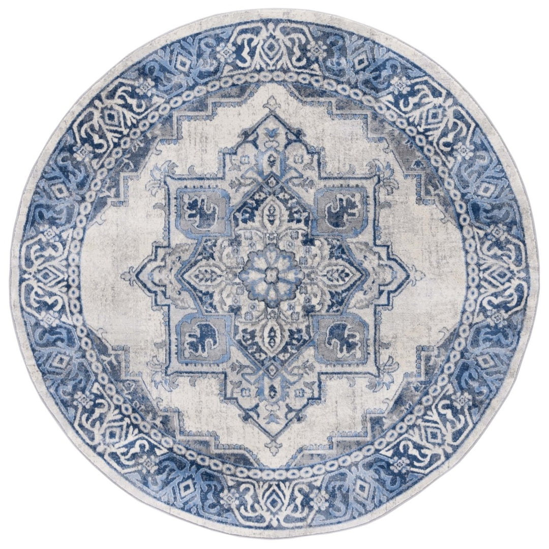 SAFAVIEH Brentwood BNT861M Blue / Light Grey Rug Image 1