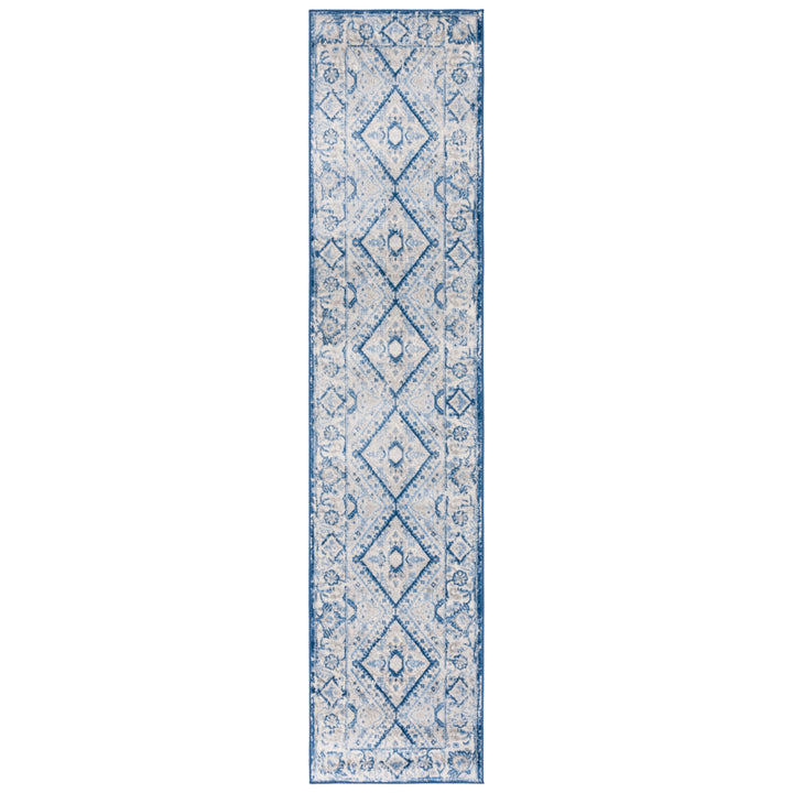 SAFAVIEH Brentwood Collection BNT876M Blue / Ivory Rug Image 1