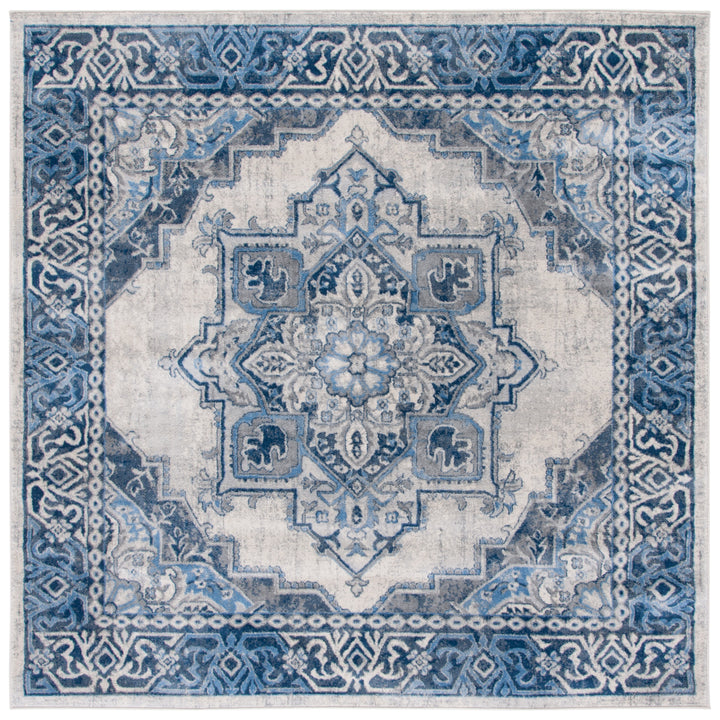 SAFAVIEH Brentwood BNT861M Blue / Light Grey Rug Image 5