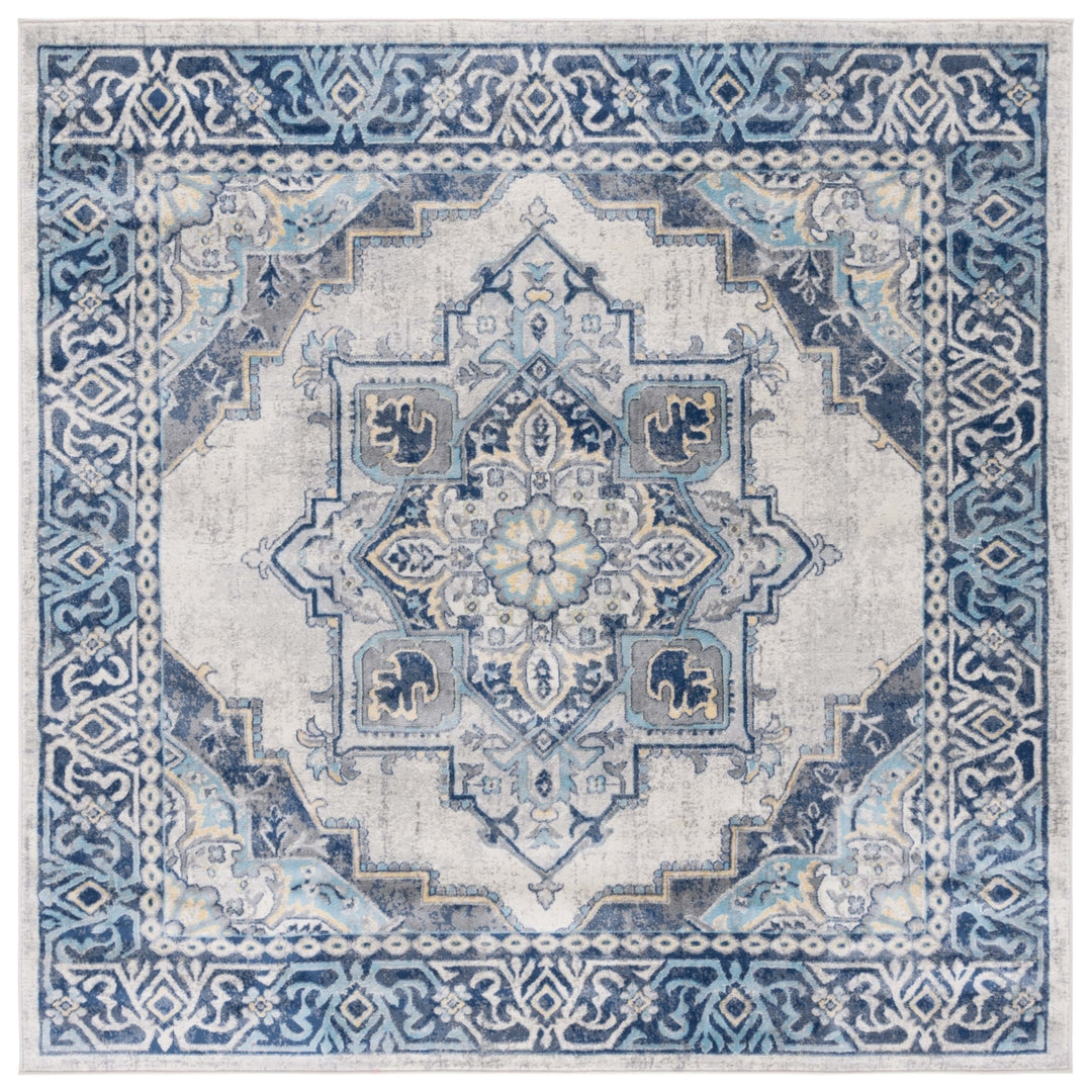 SAFAVIEH Brentwood BNT874M Blue / Light Grey Rug Image 1