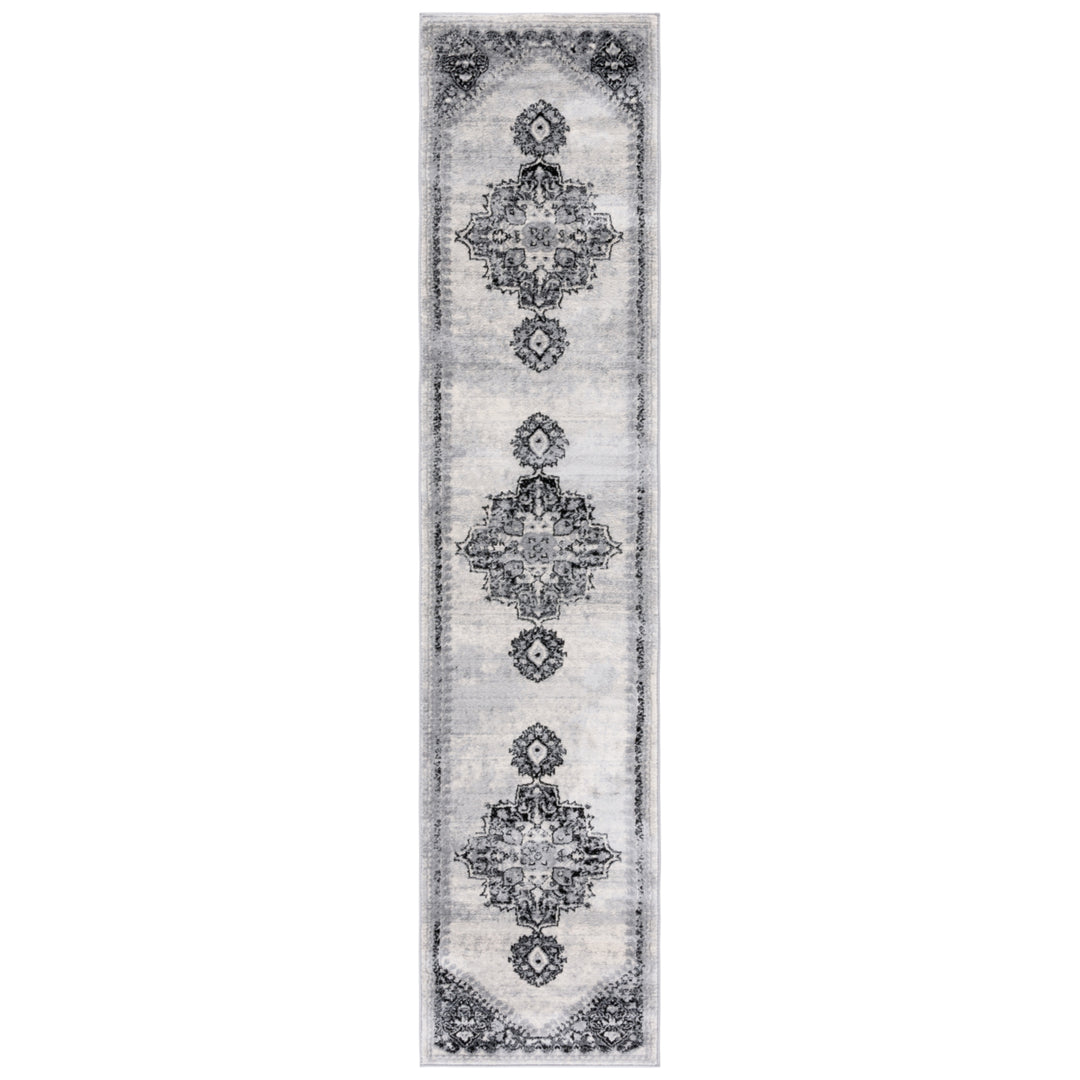 SAFAVIEH Brentwood Collection BNT885F Grey / Black Rug Image 1