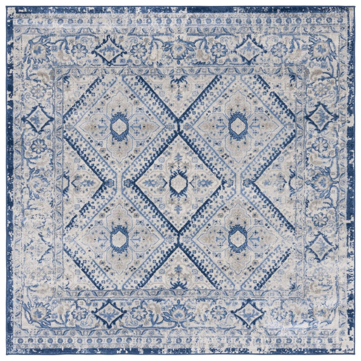 SAFAVIEH Brentwood Collection BNT876M Blue / Ivory Rug Image 1