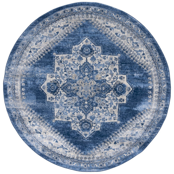 SAFAVIEH Brentwood Collection BNT885A Ivory / Blue Rug Image 1