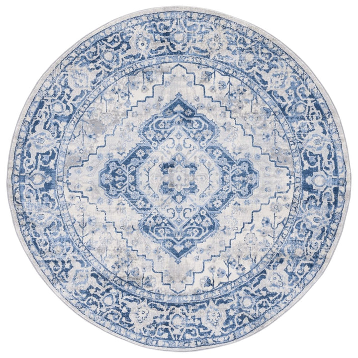 SAFAVIEH Brentwood Collection BNT888M Blue / Ivory Rug Image 1