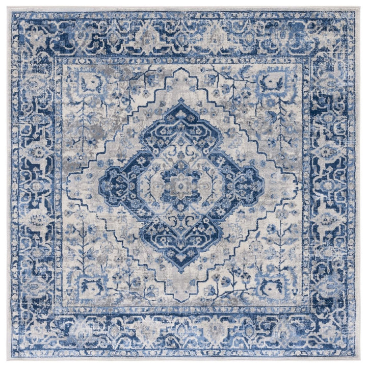 SAFAVIEH Brentwood Collection BNT888M Blue / Ivory Rug Image 1