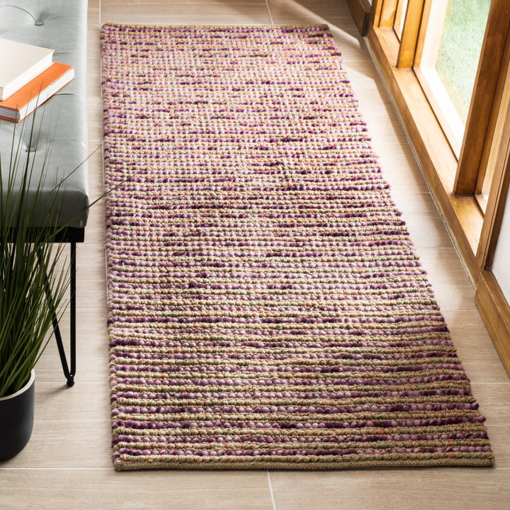 SAFAVIEH Bohemian BOH525E Handwoven Purple / Multi Rug Image 2