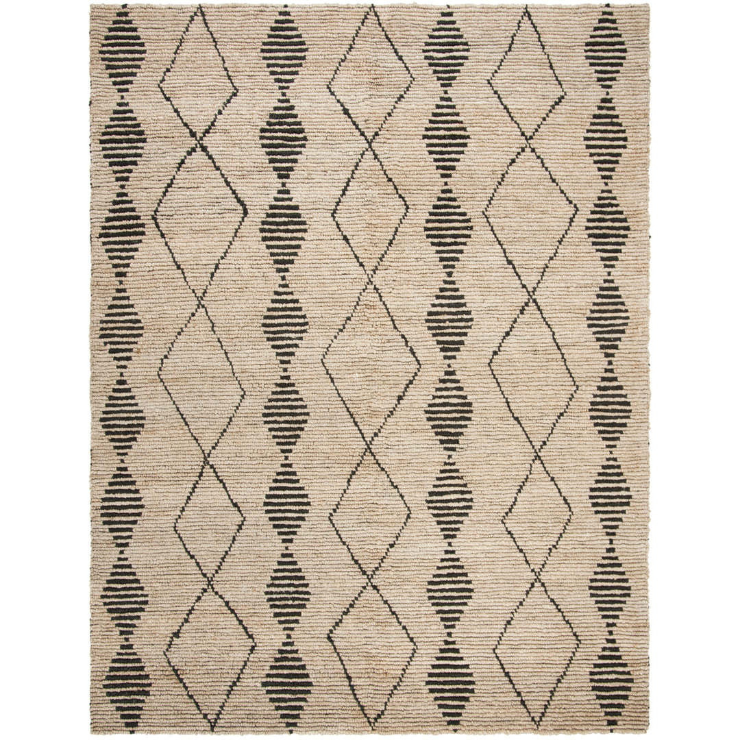 SAFAVIEH Bohemian BOH703Z Handwoven Beige / Black Rug Image 1