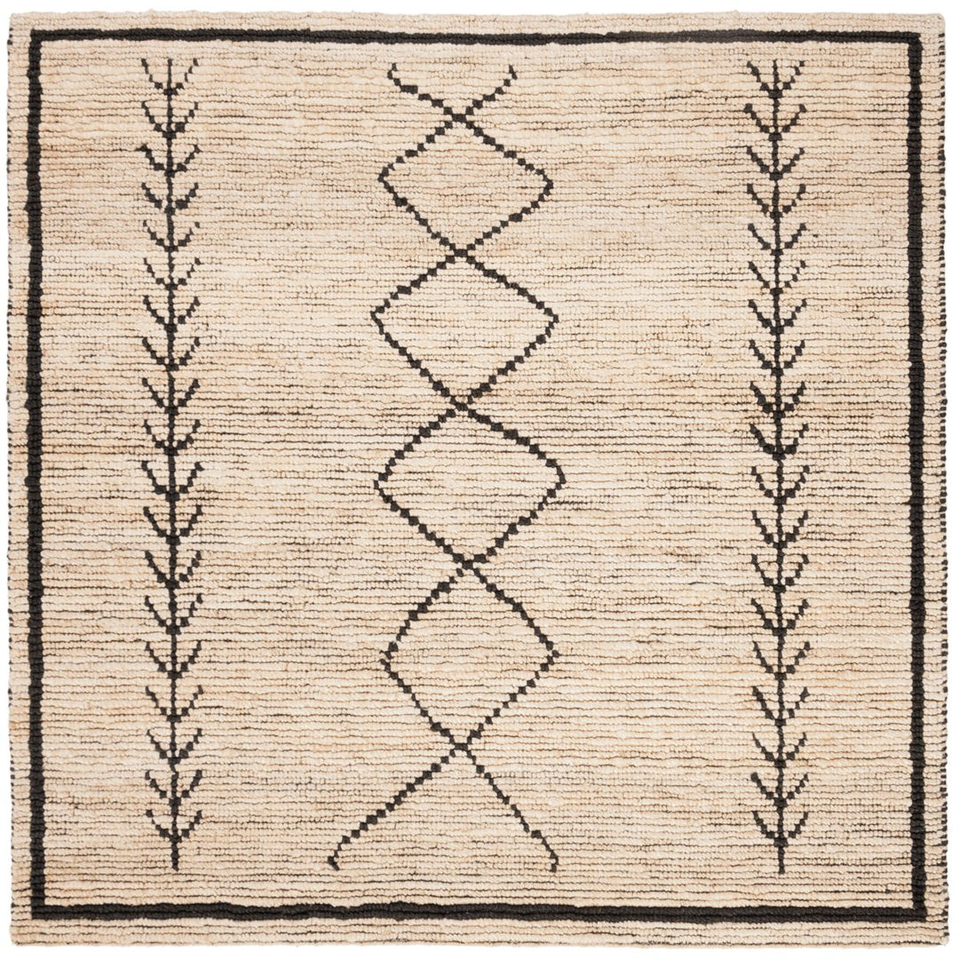 SAFAVIEH Bohemian BOH701A Handwoven Ivory / Black Rug Image 1