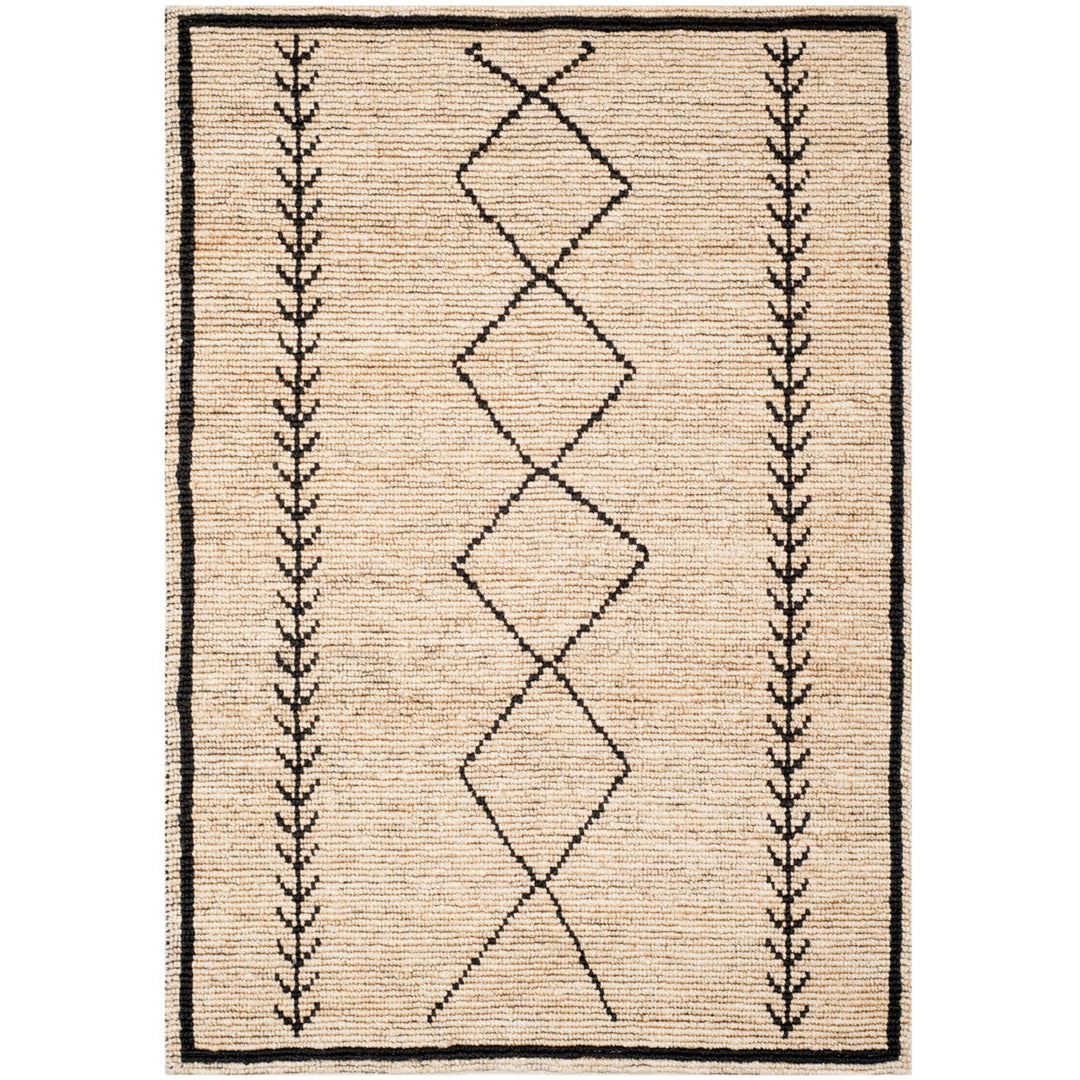 SAFAVIEH Bohemian BOH701A Handwoven Ivory / Black Rug Image 1