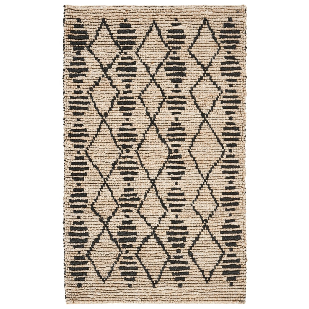 SAFAVIEH Bohemian BOH703Z Handwoven Beige / Black Rug Image 1