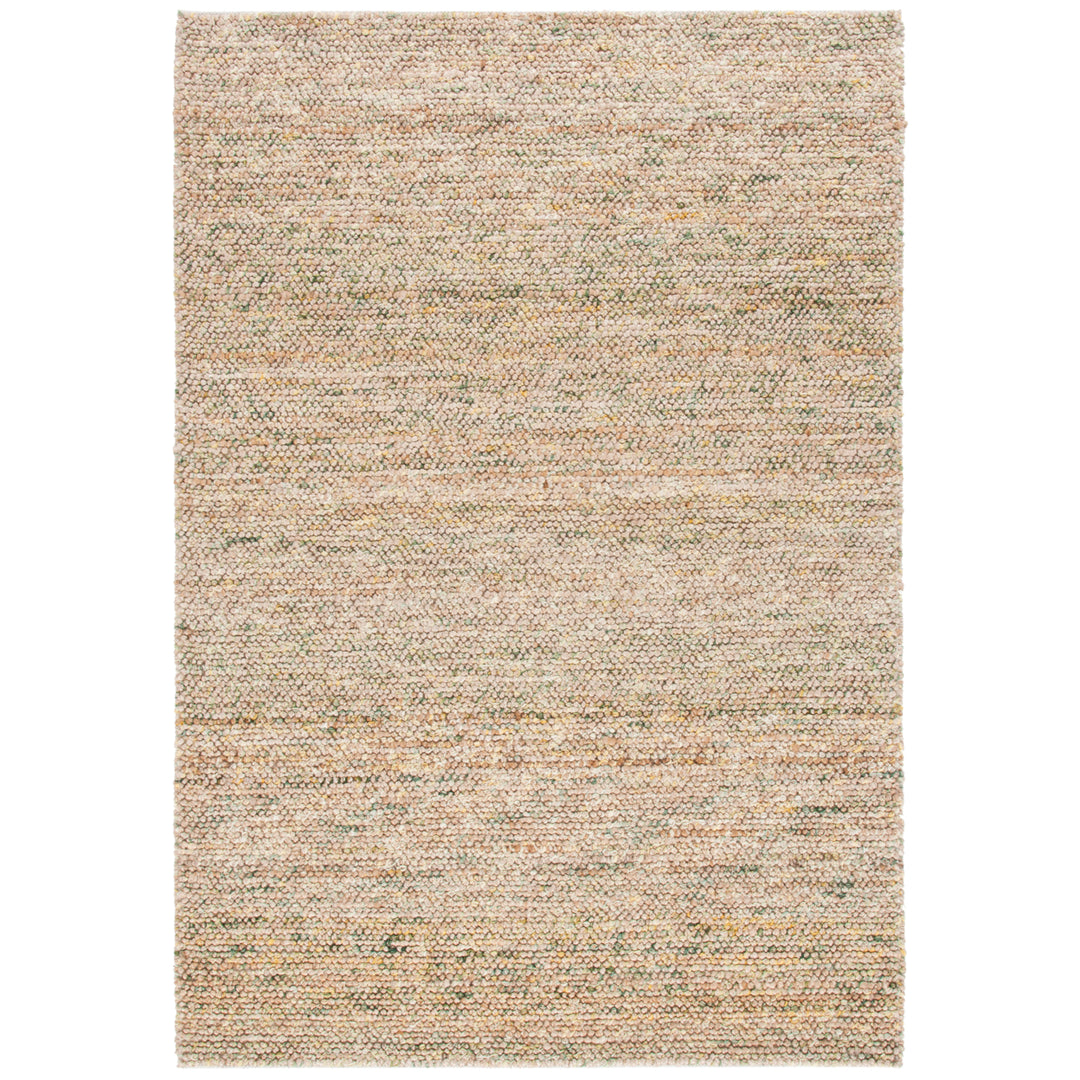 SAFAVIEH Bohemian BOH901Y Handwoven Natural / Green Rug Image 1