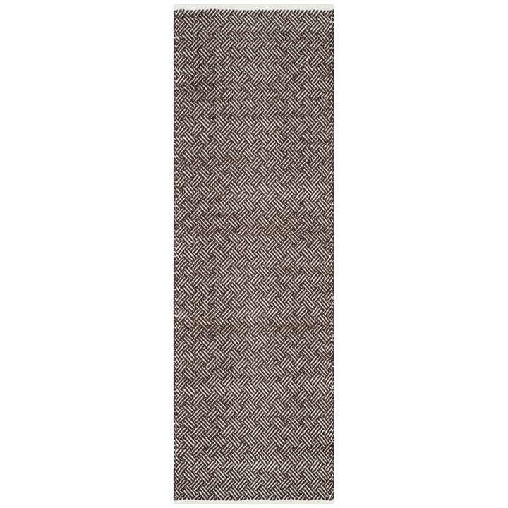 SAFAVIEH Boston Collection BOS680A Handwoven Brown Rug Image 1