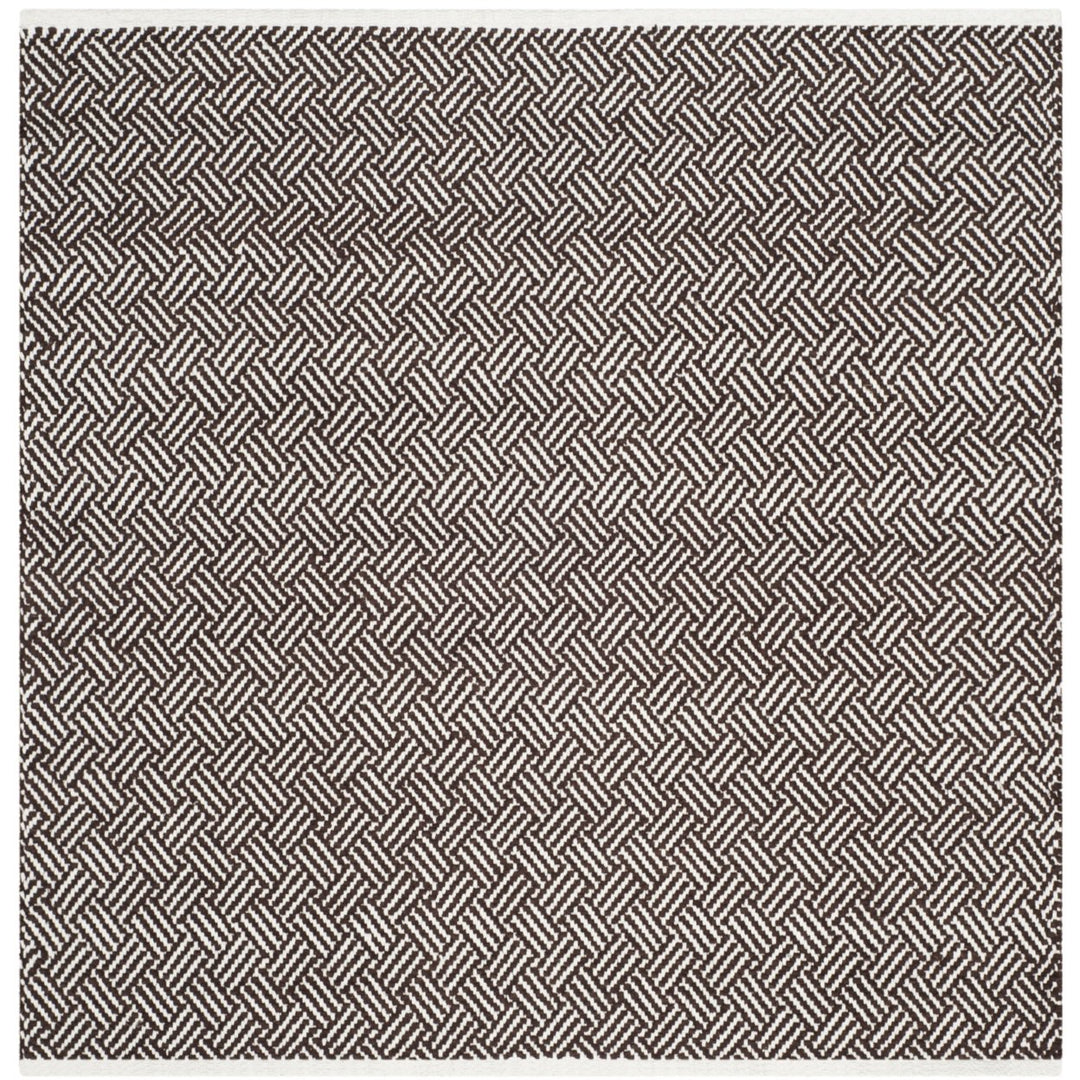 SAFAVIEH Boston Collection BOS680A Handwoven Brown Rug Image 1