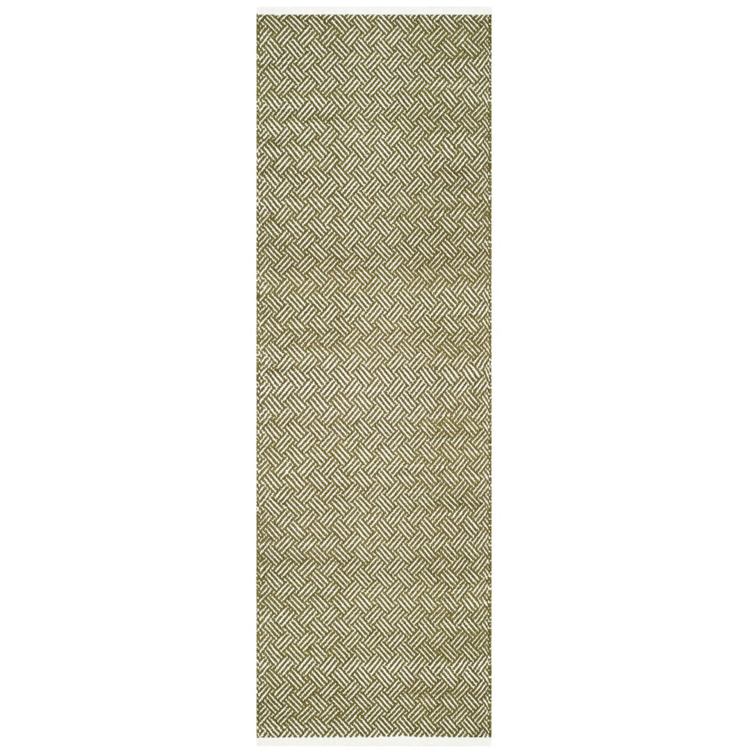 SAFAVIEH Boston Collection BOS680B Handwoven Olive Rug Image 1