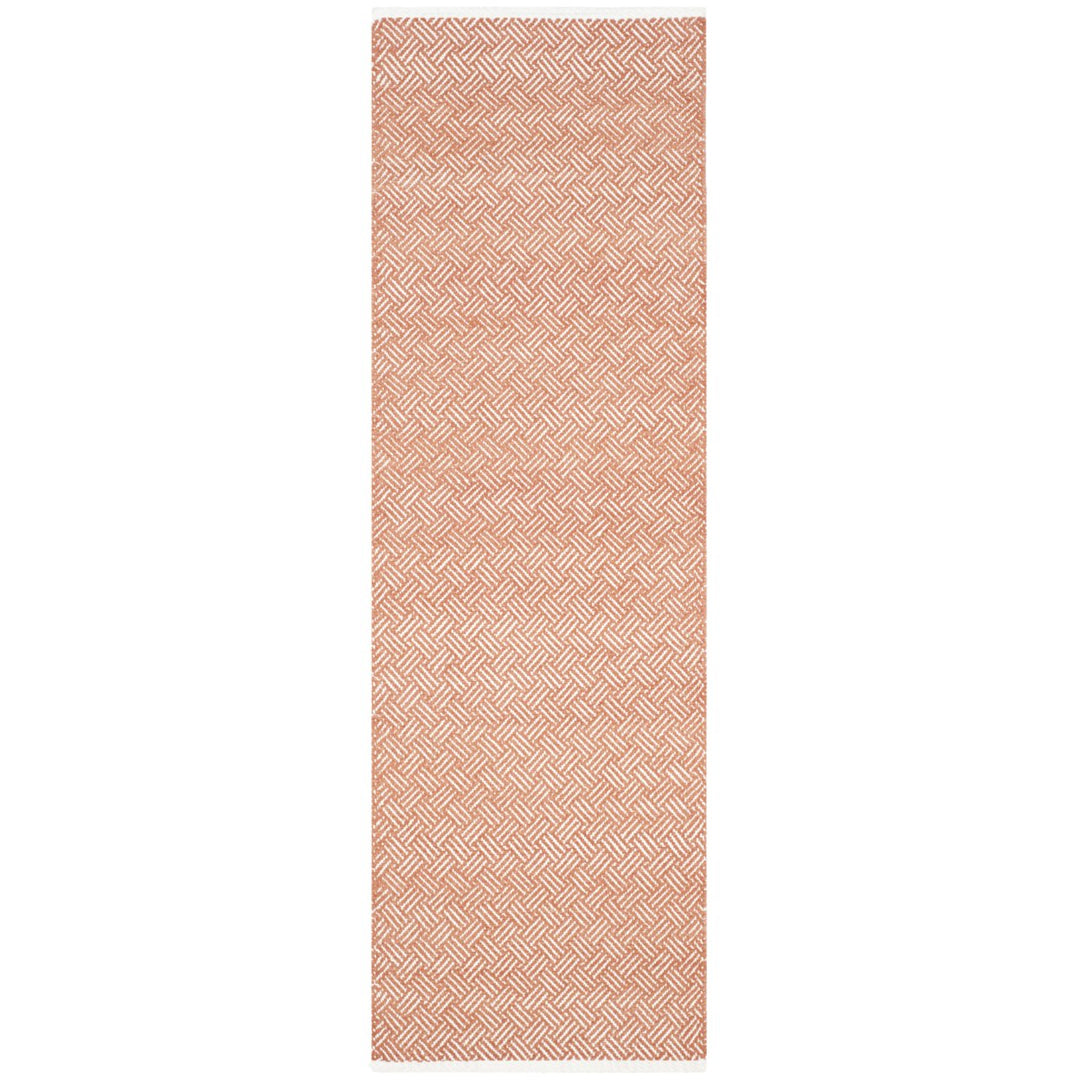 SAFAVIEH Boston Collection BOS680C Handwoven Orange Rug Image 1